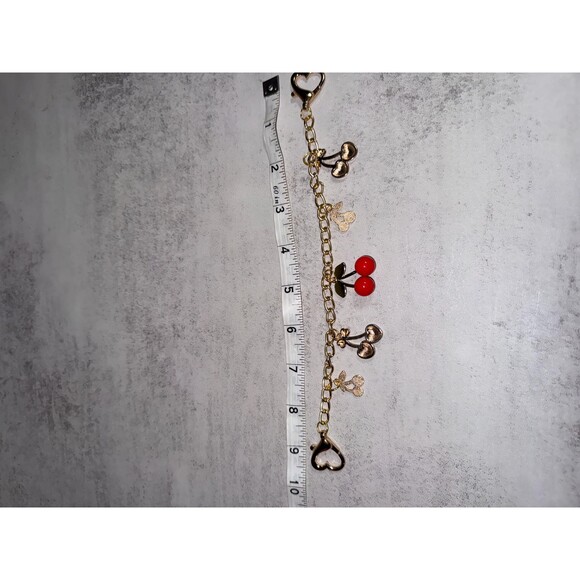 Red Cherry purse Charm Novelty Chain Strap - Picture 3 of 8